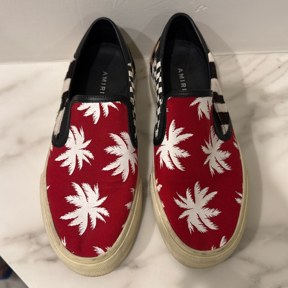 Amiri Multi Pattern Slip-Ons - 38 - image 1